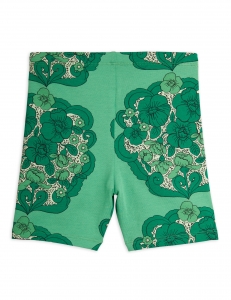 Preview: MINI RODINI Biker Shorts Flower - grün